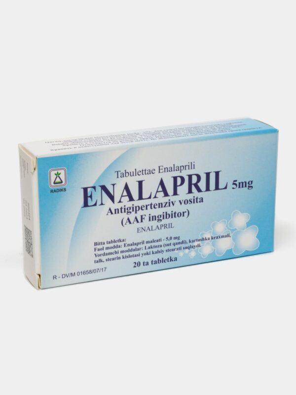 Эналаприл таблетки 5мг